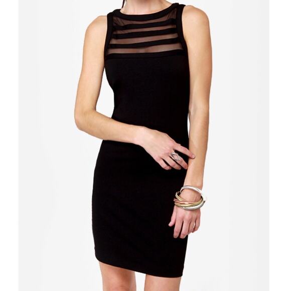 BB Dakota Sorina Mesh Cutout Mini Dress in Black, Small - Picture 5 of 12